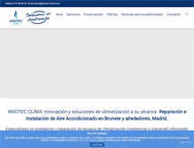Tablet Screenshot of insotec-clima.com